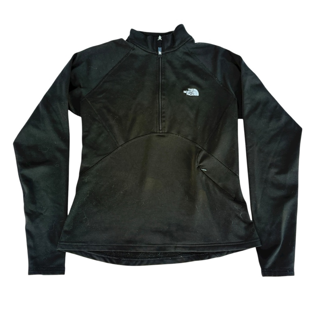 The North Face Black Pullover Zip Medium Black